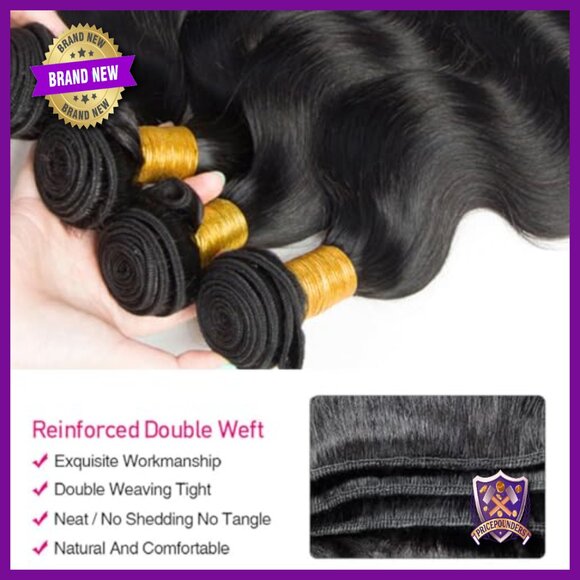 22 Inch Body Wave Human Hair Extensions 3 Bundles Brazilian Virgin main image 4